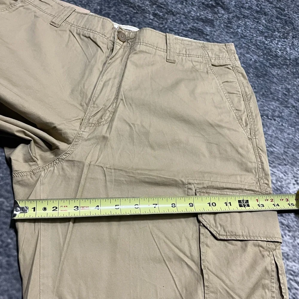NWT J. Crew Cargo Pants Relaxed Fit Mens 34x30 Tan Ripstop Utility